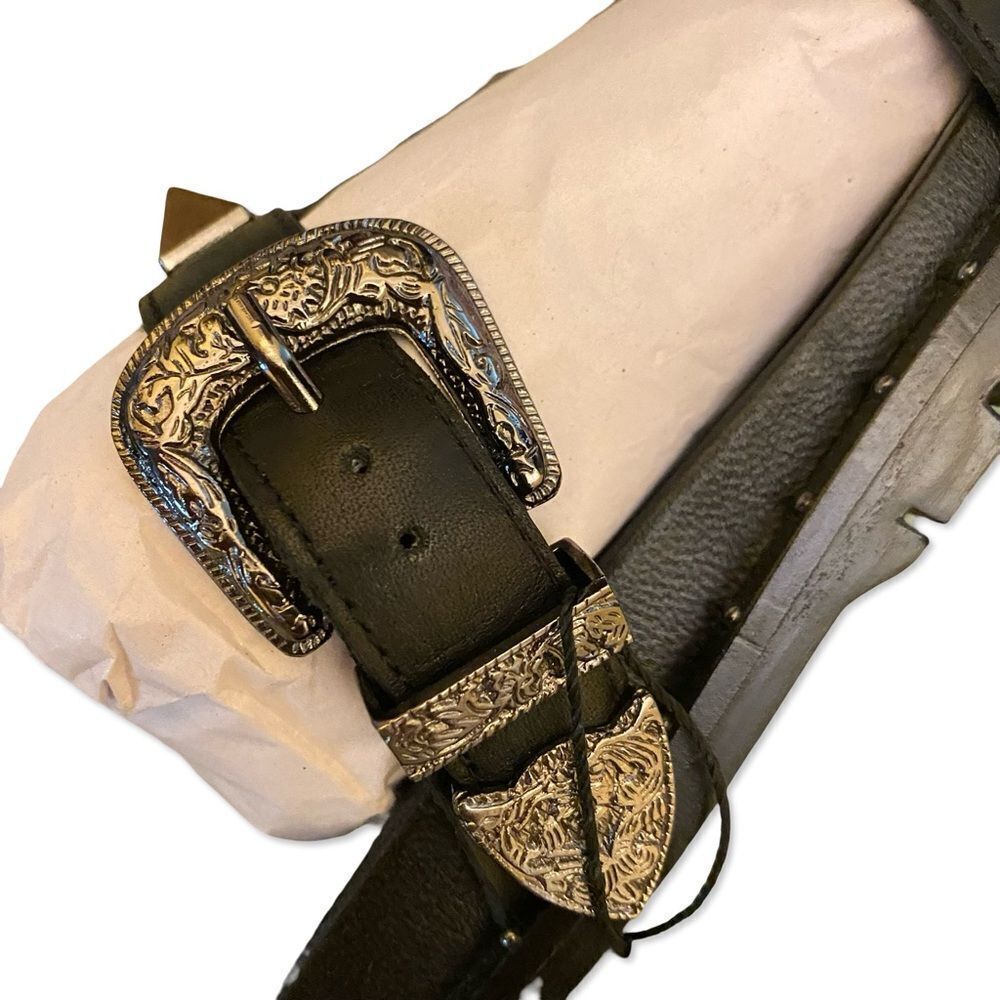 One Teaspoon Elise sandals black studded shoes slides free people NEW 42 11 - Picture 9 of 16